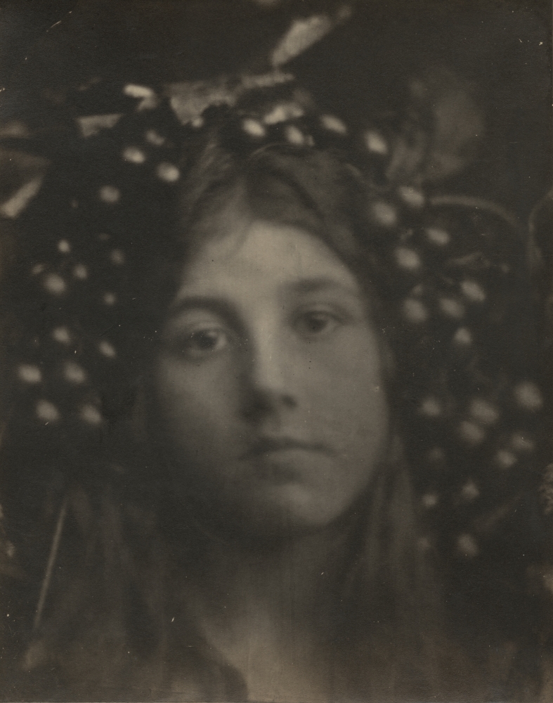 Julia Margaret CAMERON (English, born in India, 1815-1879) "Circe" (Kate Keown), 1865 Albumen print 25.2 x 20.2 cm mounted on 32.5 x 27.6 cm paper Signed, titled, numbered "2", annotated "Fr. Life" in ink, and embossed "Colnaghi" stamp, on mount