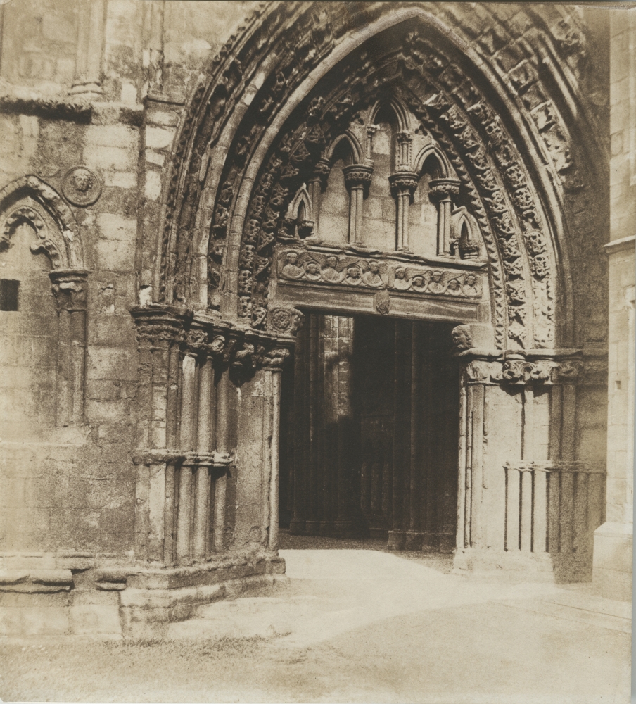 Dr. Thomas KEITH (Scottish, 1827-1895) Holyrood Abbey, west doorway, mid 1850s Salt print from a waxed paper negative 26.8 x 24.4 cm