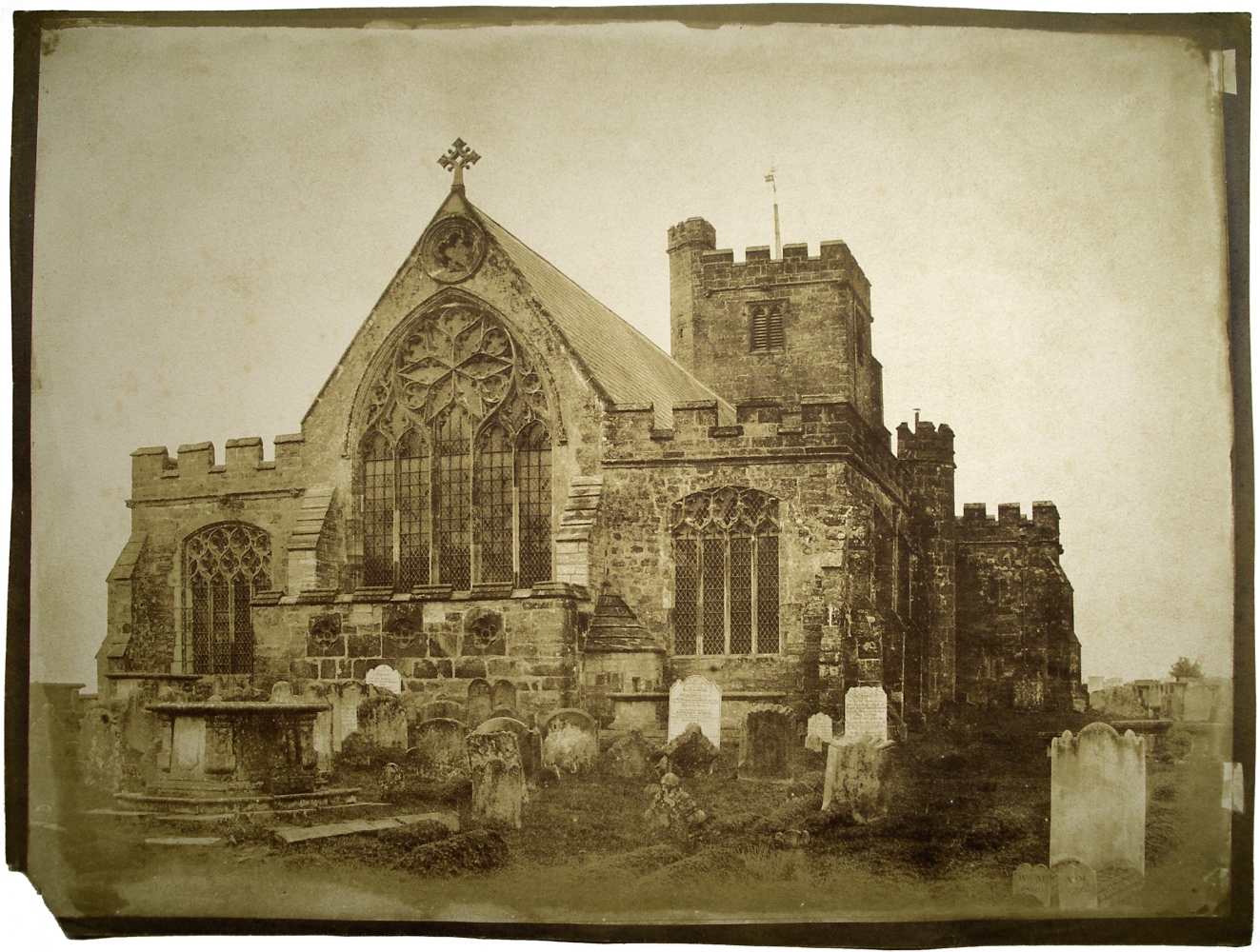 Benjamin Brecknell TURNER (English, 1815-1894) East End "Hawkhurst Church" Kent*, 1852-1854 Salt print from a waxed calotype negative 29.9 x 39.8 cm on 31.4 x 41.6 cm paper Titled "Hawkhurst Church" in pencil on verso