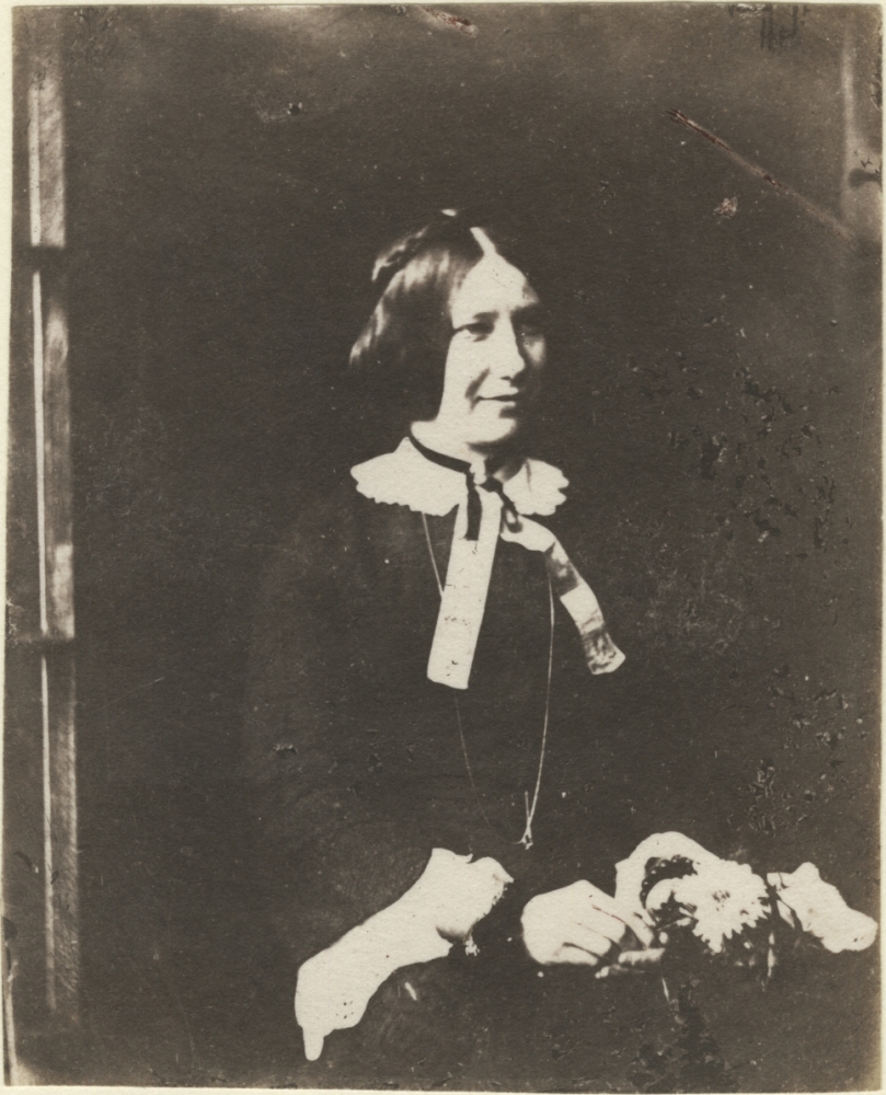 Rev. Calvert Richard Jones&nbsp;(Welsh, 1802-1877), Chiaroscuro portrait, possibly Anne Harriet Jones, early 1850s