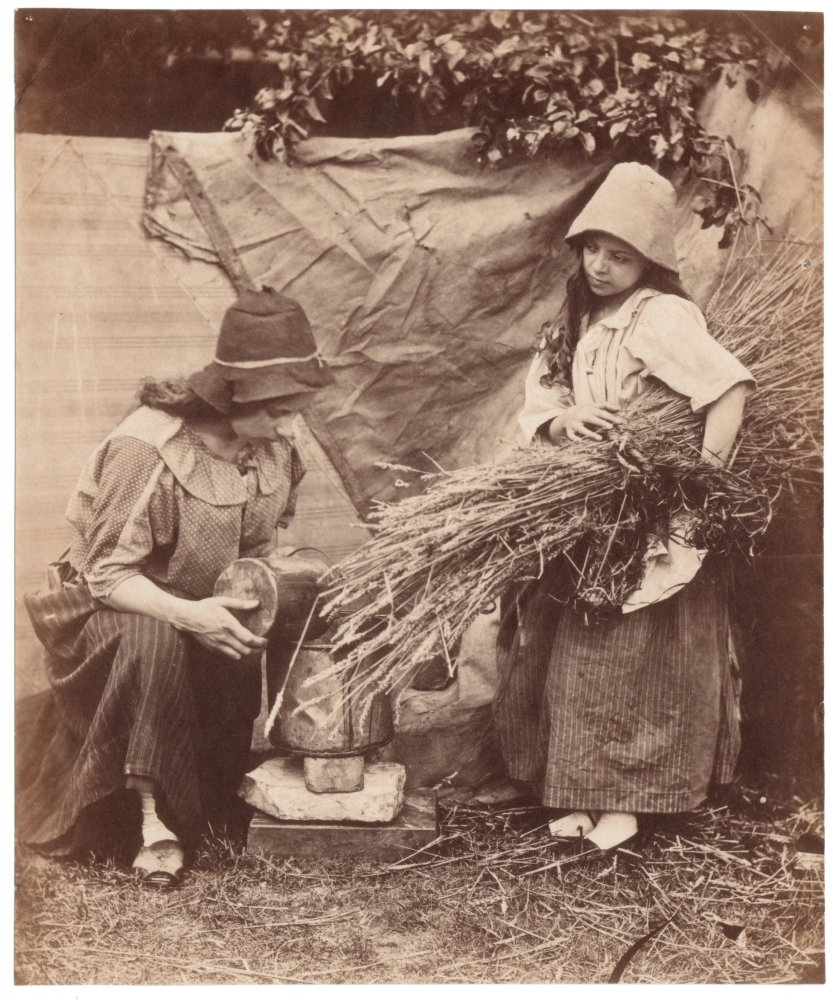 Sydney Richard PERCY (English, 1821-1886) Harvesting, circa 1855 Albumen print from a collodion negative 16.4 x 13.6 cm