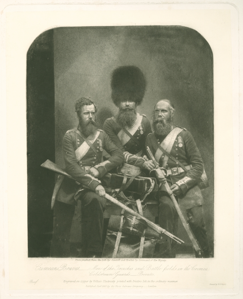 Joseph Cundall&nbsp;and Robert Howlett&nbsp;(English, 1818-1895 &amp;amp; 1830-1858), &quot;Crimean Braves&quot; Nunn, Potter and Deal, Coldstream Guards, Aldershot Garrison,