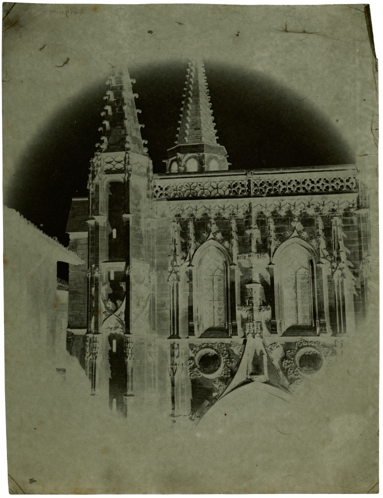 Charles NÈGRE (French, 1820-1880) Saint Pierre Basilica, Avignon , 1852 Waxed paper negative 22.1 x 16.8 cm Watermark "J Whatman"
