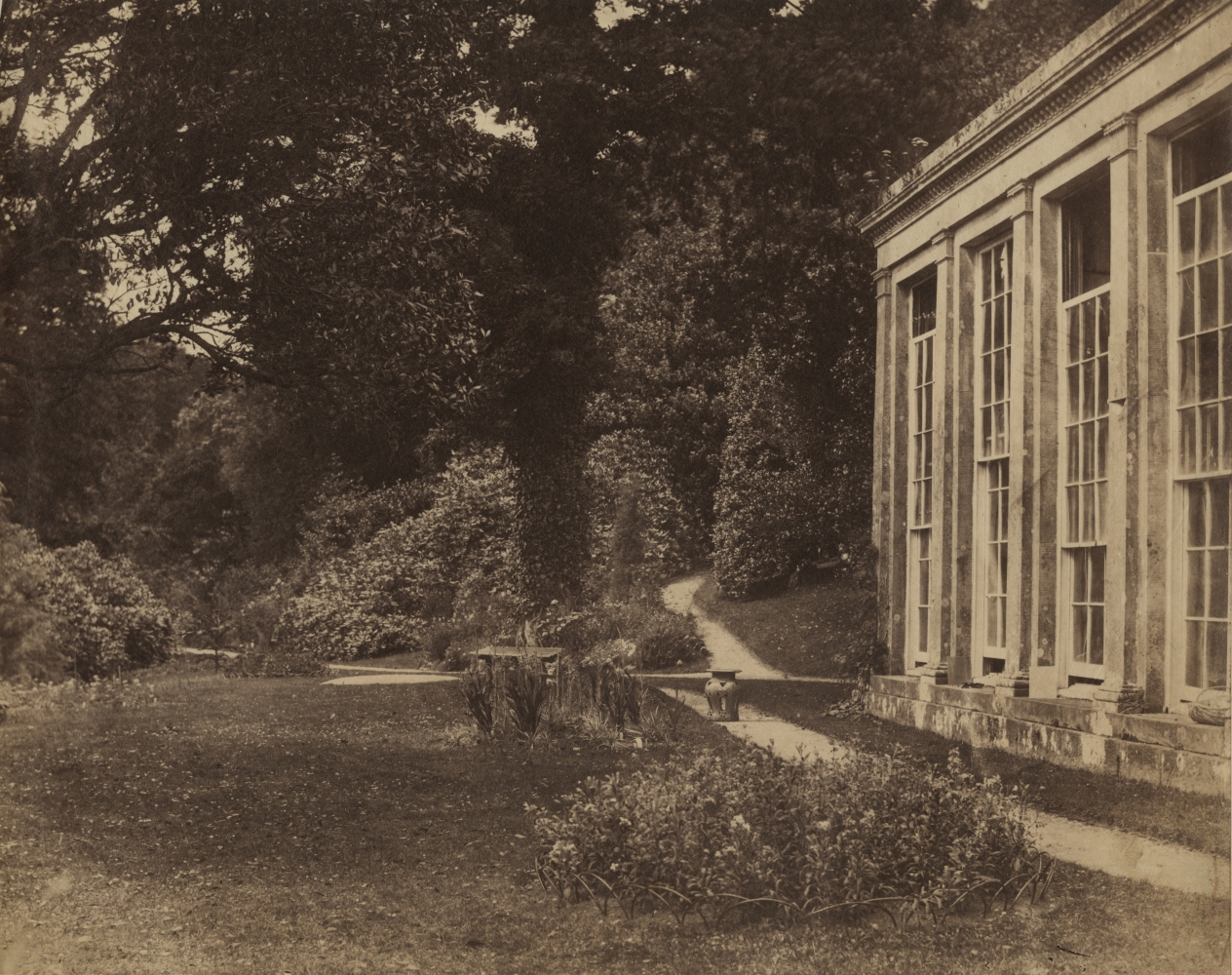 John Dillwyn LLEWELYN (Welsh, 1810-1882) The Orangery at Penrice, seat of Christopher Rice Mansel Talbot, MP, circa 1854 Albumen print from a collodion negative 19.0 x 24.2 cm