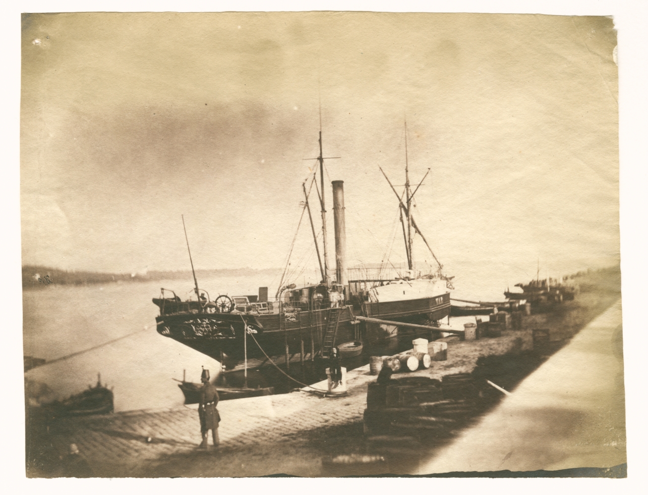 Charles NÈGRE (French, 1820-1880) The port at Toulon, circa 1853 Salt print from a collodion on glass negative 15.3 x 19.7 cm Inscribed "E-33 / No 91" by André Jammes in pencil on verso