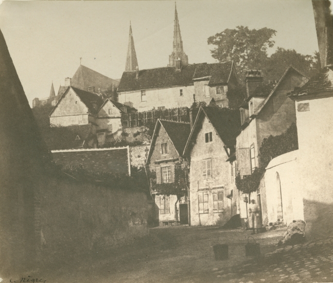 Charles NÈGRE (French, 1820-1880) Clôitre Saint-André, Chartres, probably summer 1851 Salt print from a paper negative 12.1 x 14.5 cm Signed "C. Nègre" in ink. Inscribed "A-29" and "No. 27" by André Jammes on verso.