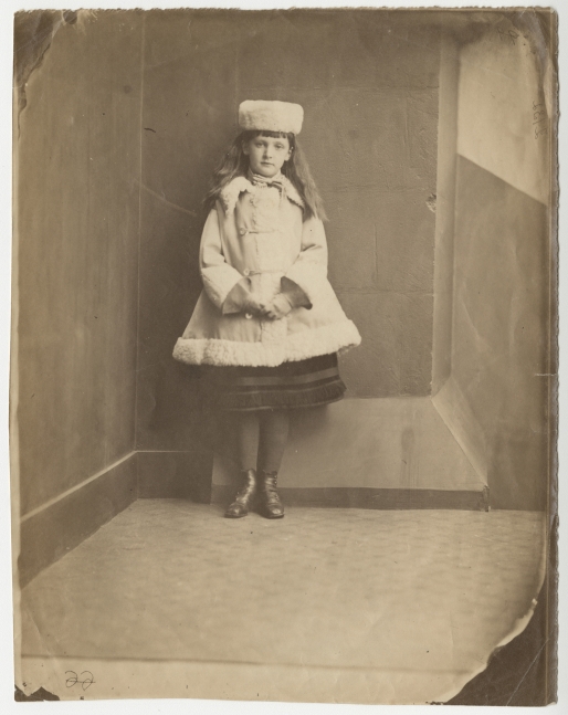 Lewis CARROLL (Charles Lutwidge Dodgson) (English, 1832-1898) Xie (Alexandra) Kitchin as a "Dane", 1873 Albumen print from a collodion negative 21.0 x 16.5 cm on