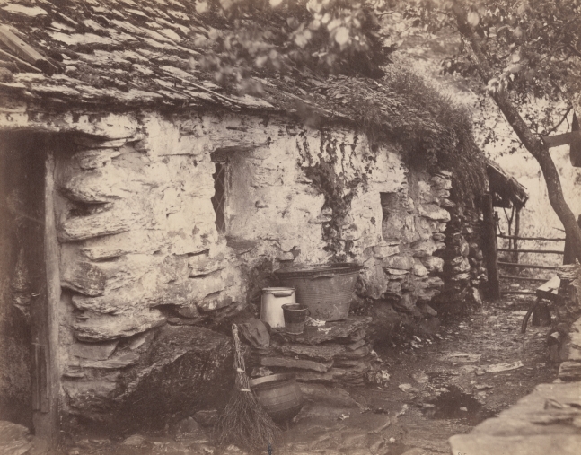 Henry WHITE (English, 1819-1903) "Sleds cottage, Betws-y-Coed" North Wales, mid 1850s Albumen print from a collodion negative 19.6 x 25.0 cm