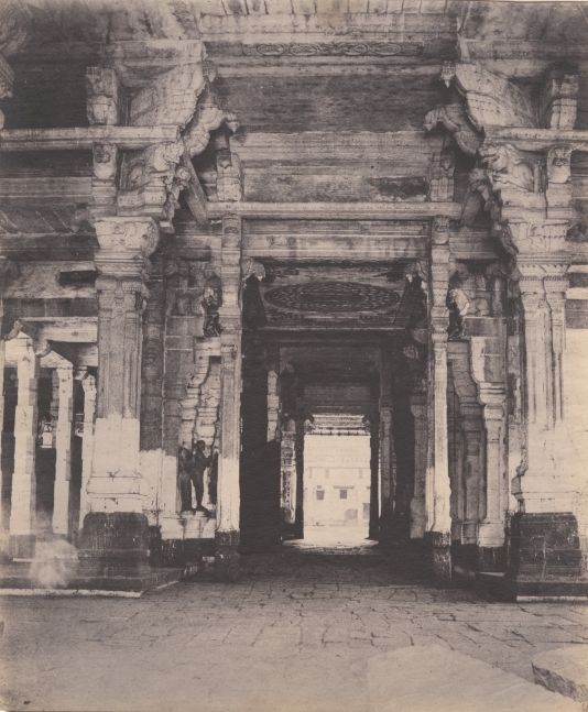 Captain Linnaeus TRIPE (English, 1822-1902) The Great Pagoda, Munduppum, Madura, India, January-March 1858 Albumenized salt print from a waxed paper negative 36.6 x 30.6 cm