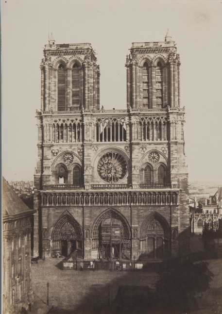 Charles NÈGRE (French, 1820-1880) Notre-Dame, Paris*, circa 1853 Salt print from a paper negative 32.8 x 23.2 cm mounted on 33.0 x 23.4 cm modern rag paper Inscribed "Coll. André Jammes" and "B30 / #46" by André Jammes in pencil on mount verso.