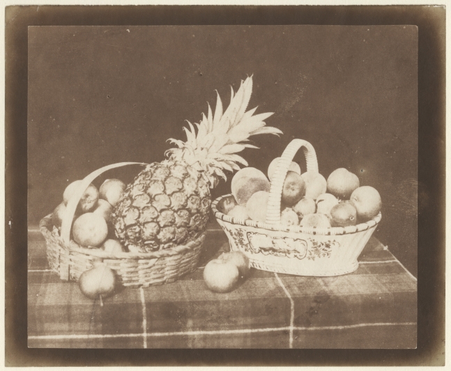 William Henry Fox TALBOT (English, 1800-1877) A Fruit Piece, 1845 Salt print, 1846, from a calotype negative 16.5 x 19.8 cm