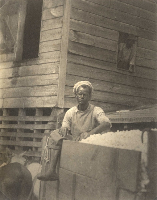 Doris Ulmann (American, 1882-1934), Workers with cotton wagon, South Carolina, 1929-1930