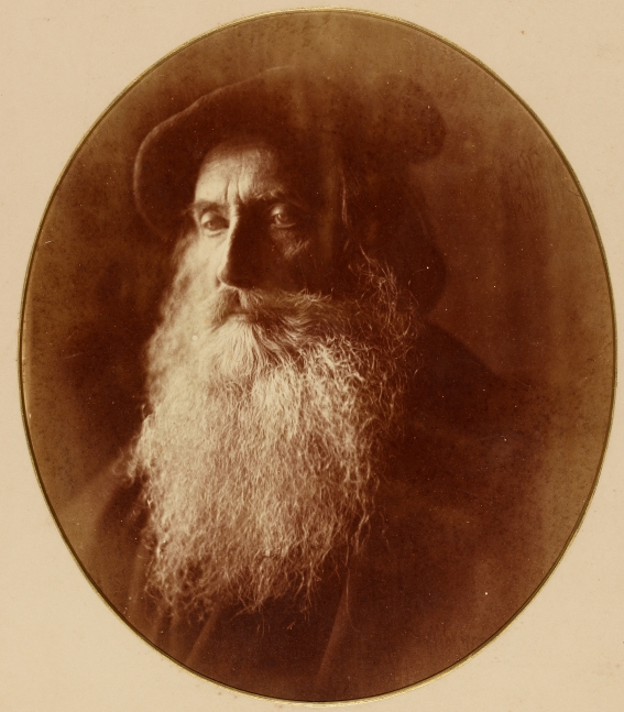 Julia Margaret CAMERON (English, born in India, 1815-1879) "Sir Henry Taylor", 1865 Albumen print from a wet collodion negative 25.4 x 21.7 cm visible area in 31.6 x 27.7 oval window with gilt bevel, mounted on 30.0 x 27.5 cm card Titled "Sir Henry Taylor" in pencil on mount verso
