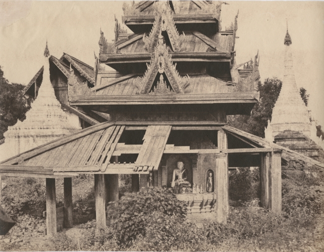 Captain Linnaeus TRIPE (English, 1822-1902) Tsagain Myo, Ruined Tazoung, Burma*, 1855 Albumenized salt print from a waxed paper negative 26.6 x 34.6 cm