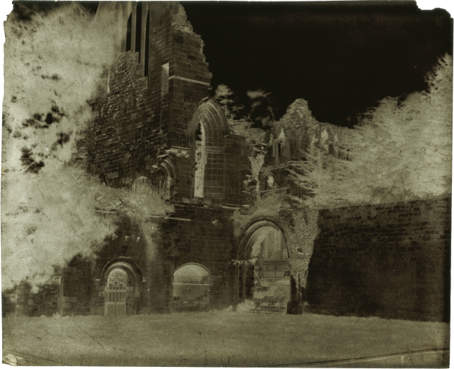 Attributed to Dr. Thomas KEITH (Scottish, 1827-1895) Dryburgh Abbey, The Cloisters, 1853-1856 Waxed paper negative 22.2 x 27.0 cm